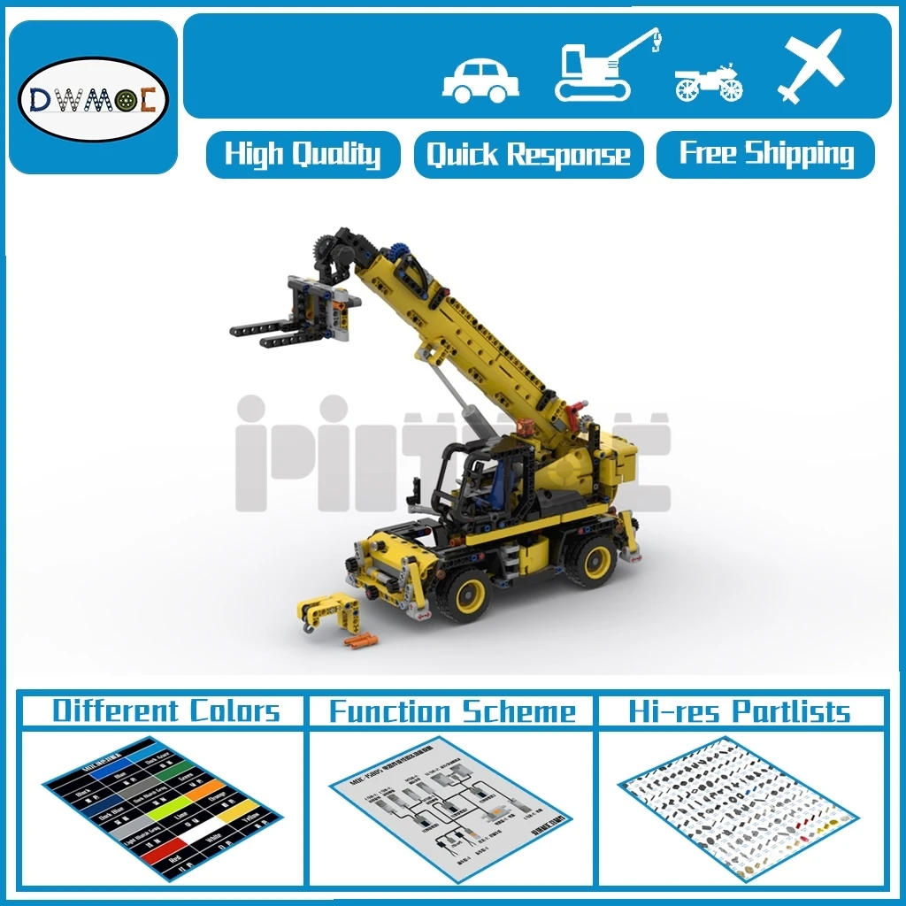 

Moc-43871 JCB многофункциональный кран мальчик подарок Сращивание конструктора сборка