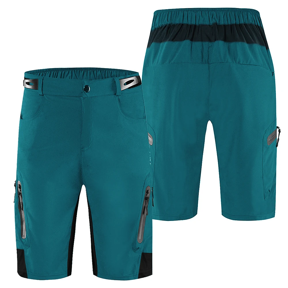 WOSAWE Мужские Мягкие мешковатые велосипедные шорты Светоотражающие MTB горный