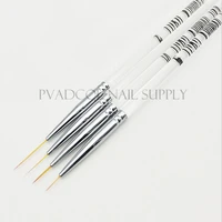 nail art gel liner brush lines drawing painting pen acrylic manicure salon tool set of 4