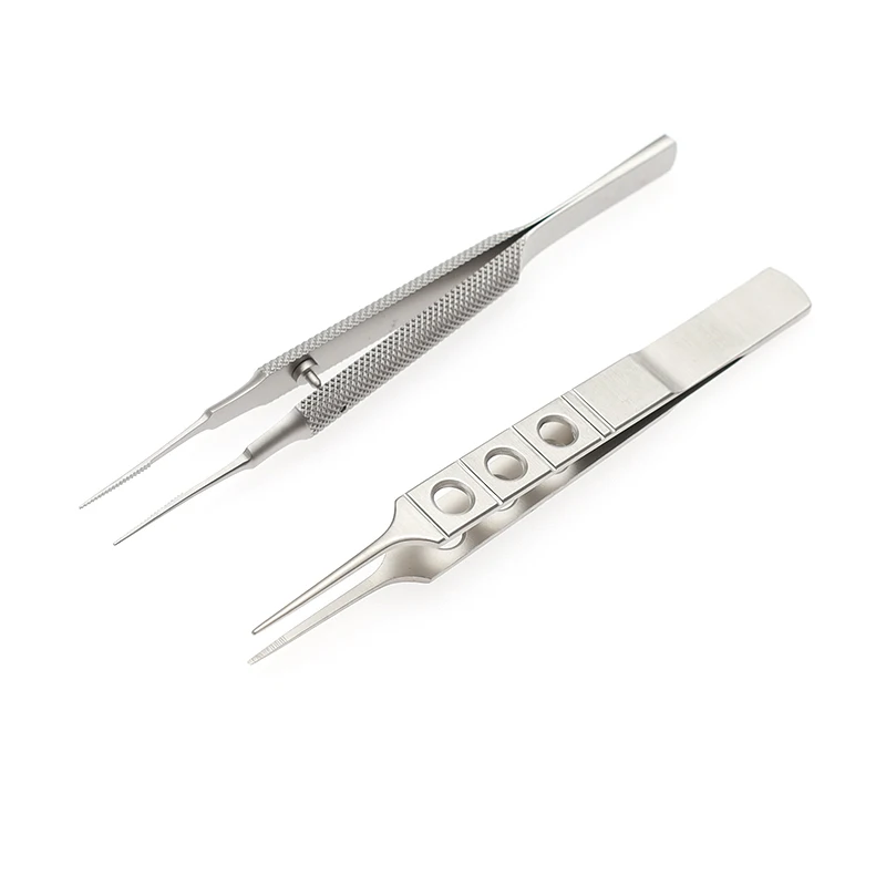 

Медицинские микроофтальмологические инструменты Iris, инструменты для пластиковой хирургии, нержавеющая сталь, круглая ручка, три отверстия, микро