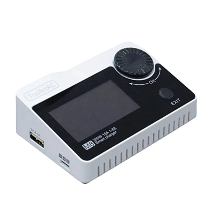 Toolkitrc M8 Battery 300W 15A Charger Cell Checker Servo Tester Receiver & Variable Dc Output Controller 2-8S For Rc Whit | Спорт и
