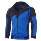 2021 мужское зимнее пальто с капюшоном, повседневная толстовка на молнии, спортивный верхняя мужская куртка для бега, фитнеса, тренировок, спортивный костюм