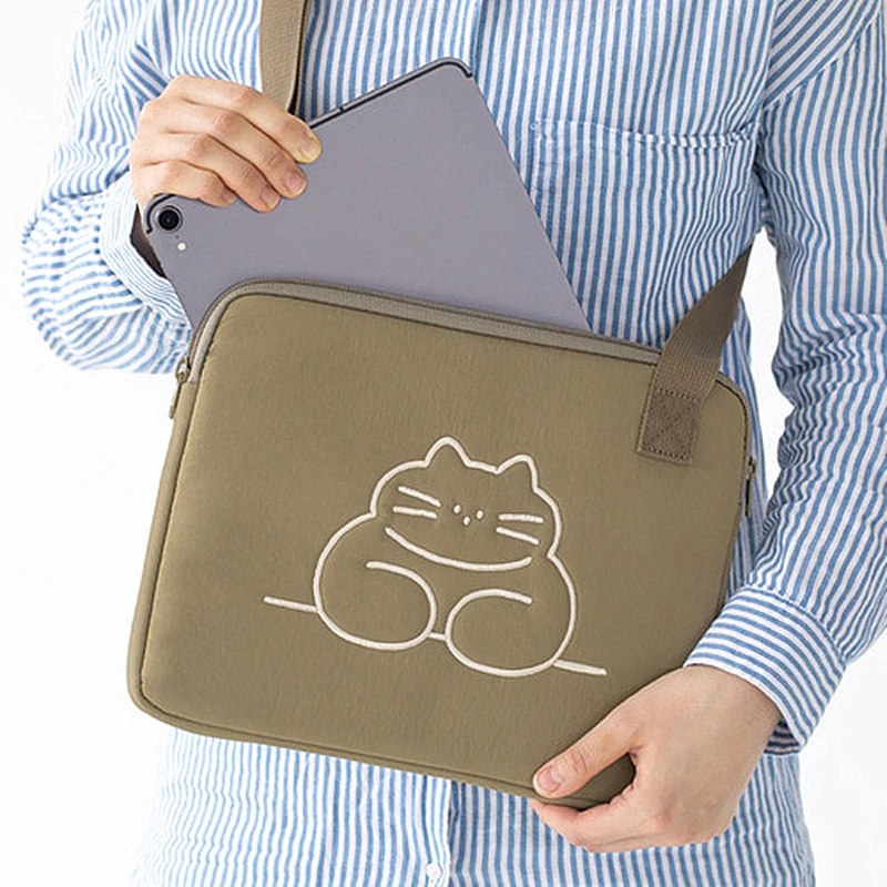 

Cute Bear Shoulder Bag For iPad Pro 11 12 9 Tablet Pouch For iPad ipad case 7th generation Women Messenger Bag For Mac