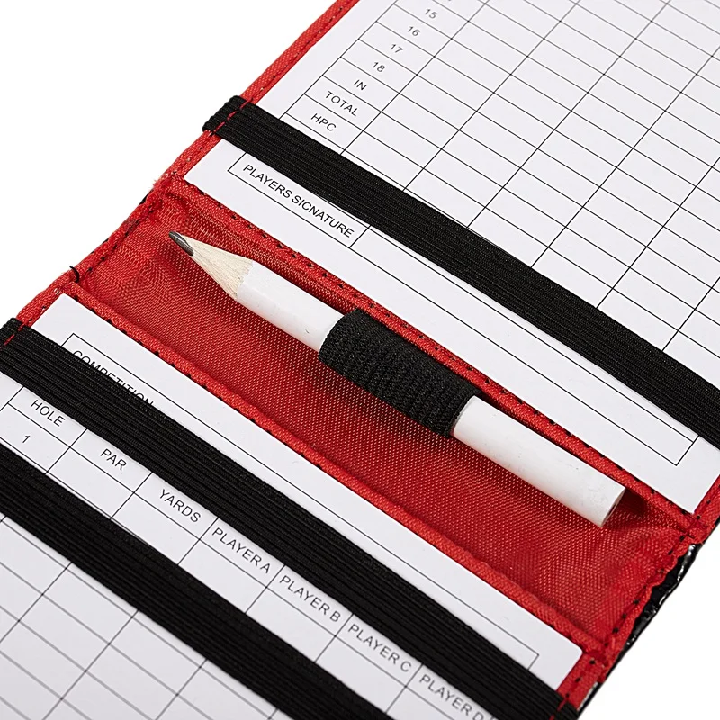 

Golf Scorecard Pu Leather Book Golf Score Wallet Golf Gift Accessories