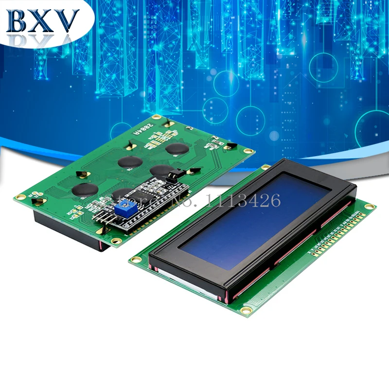 

10PCS/LOT LCD Display Monitor LCD2004 2004 20X4 5V Character Blue Backlight Screen And IIC I2C