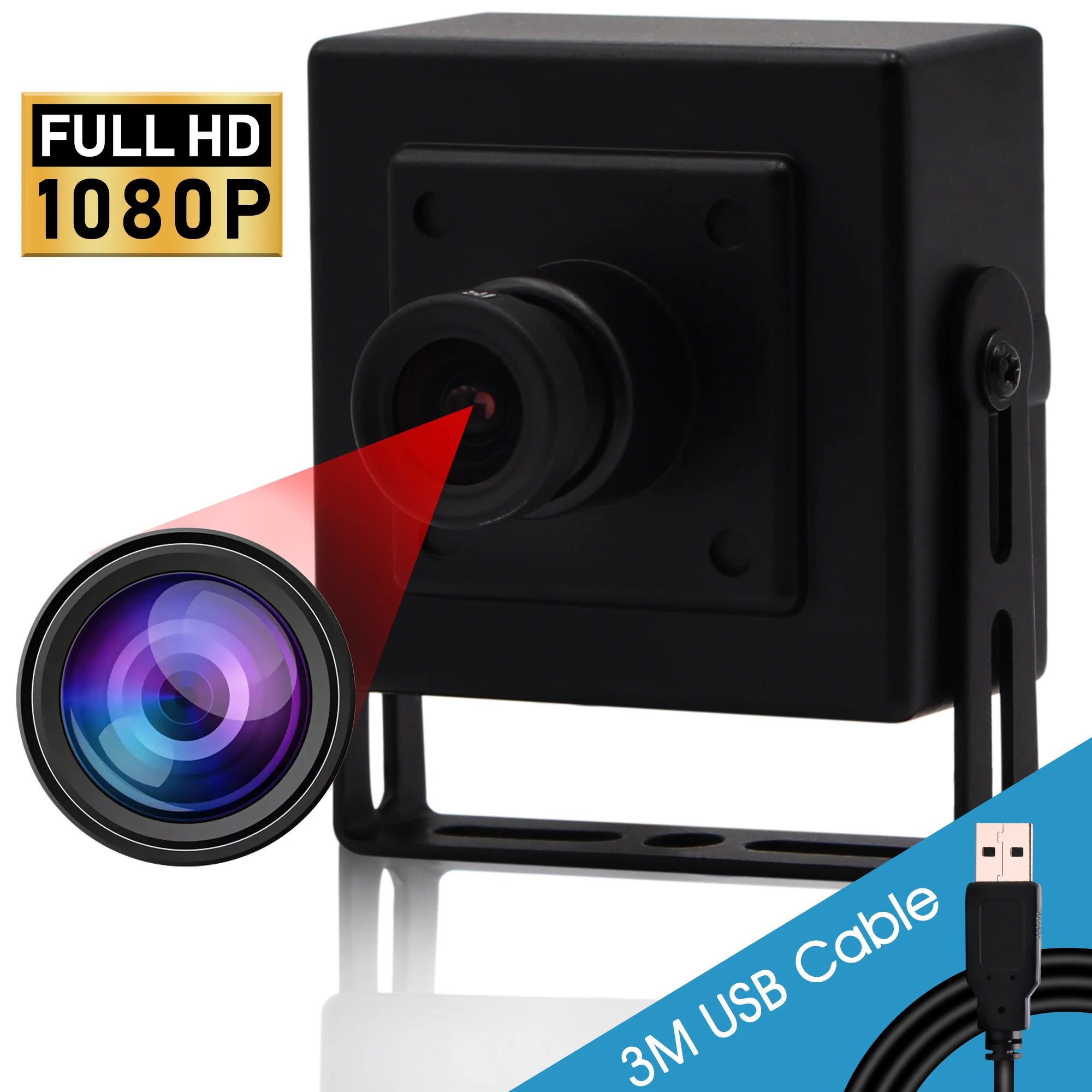 2 мегапиксельная камера Sony IMX322 FUll HD 1080P низкий светильник OTG UVC H264/MJPEG 30fps мини Usb веб