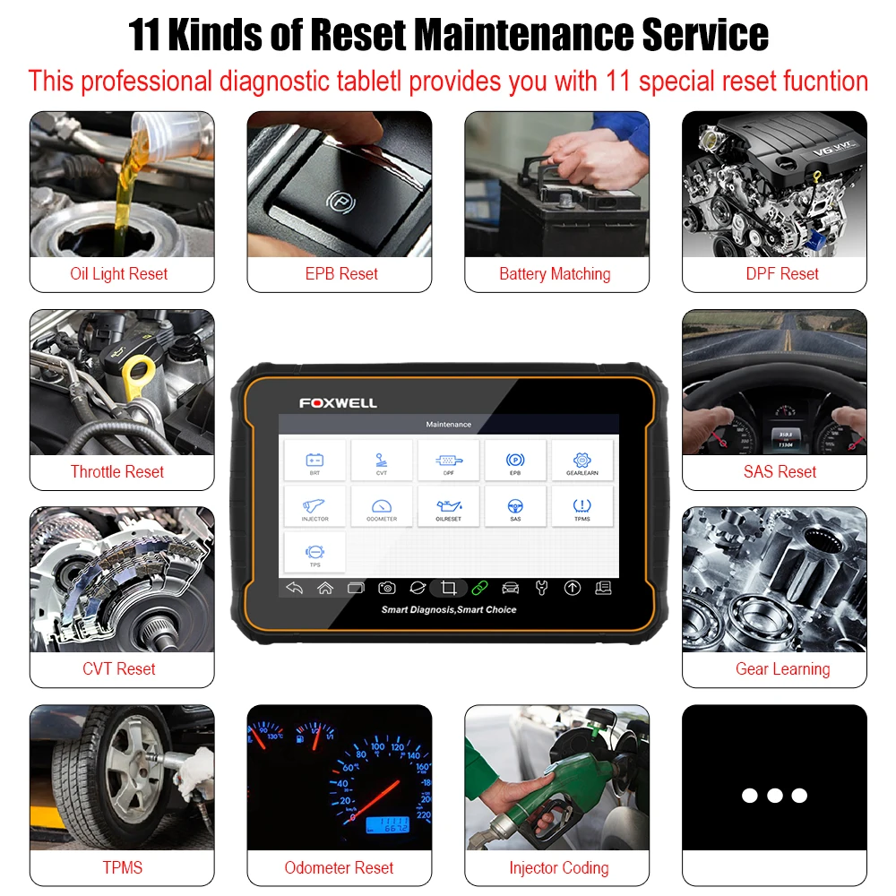 Foxwell GT60 Plus полная система диагностический инструмент DPF BMS TPMS Программирование