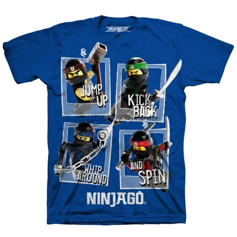 NINJAGO COLE LLOYD JAY KAI/синяя Футболка NWT для мальчиков Размеры 4 5 6 7 8 или 10 12|Мужские