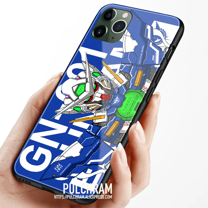 Стеклянный Мягкий силиконовый чехол для телефона RX-0 UNICORN GUNDAM IPhone SE 6s 7 8 Plus X XR XS 11 12