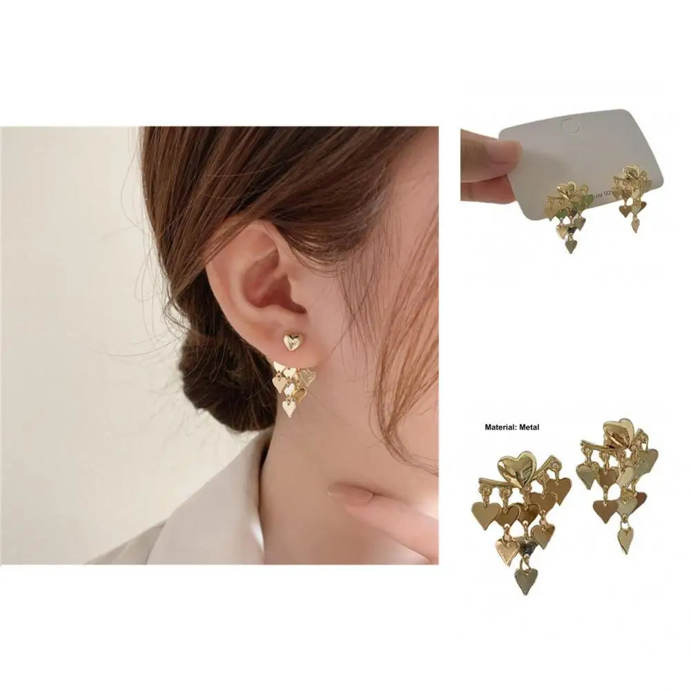 

Women Earrings Compact Lightweight Stylish Female Stud Earrings with Tassels Tassel Earrings Earring Studs 1 Pair