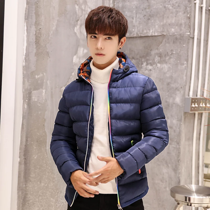 Пальто Студенческая зимняя Рабочая одежда куртка мужская Толстая теплая парка