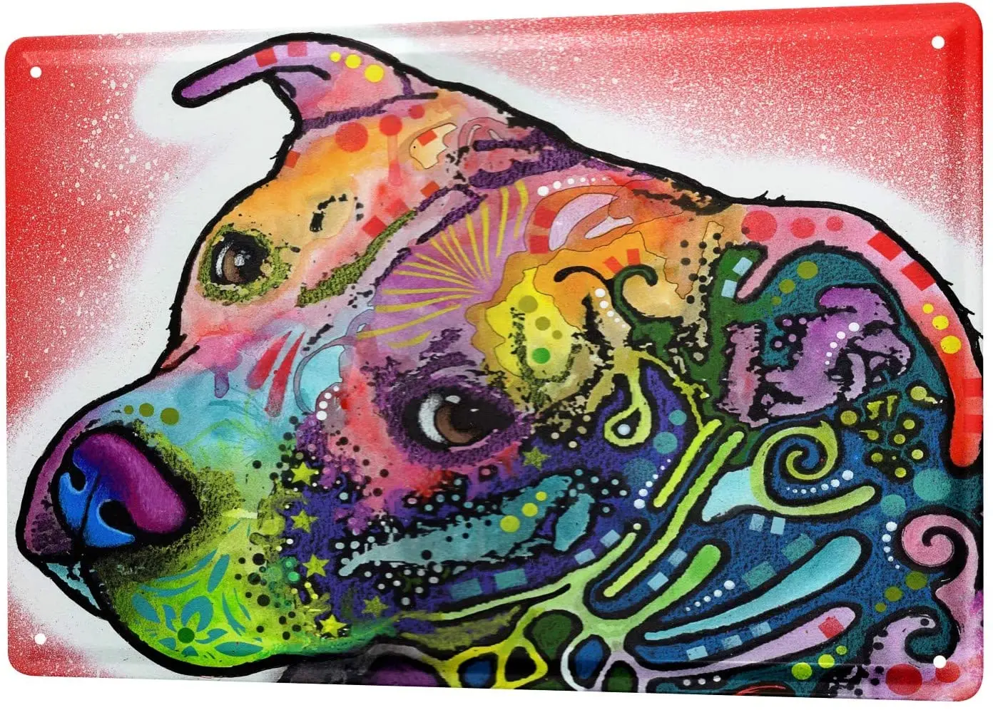 

SINCE 2004 Tin Sign Metal Plate Decorative Sign Home Decor Plaques Ravtive Vet Practice Colorful Dog