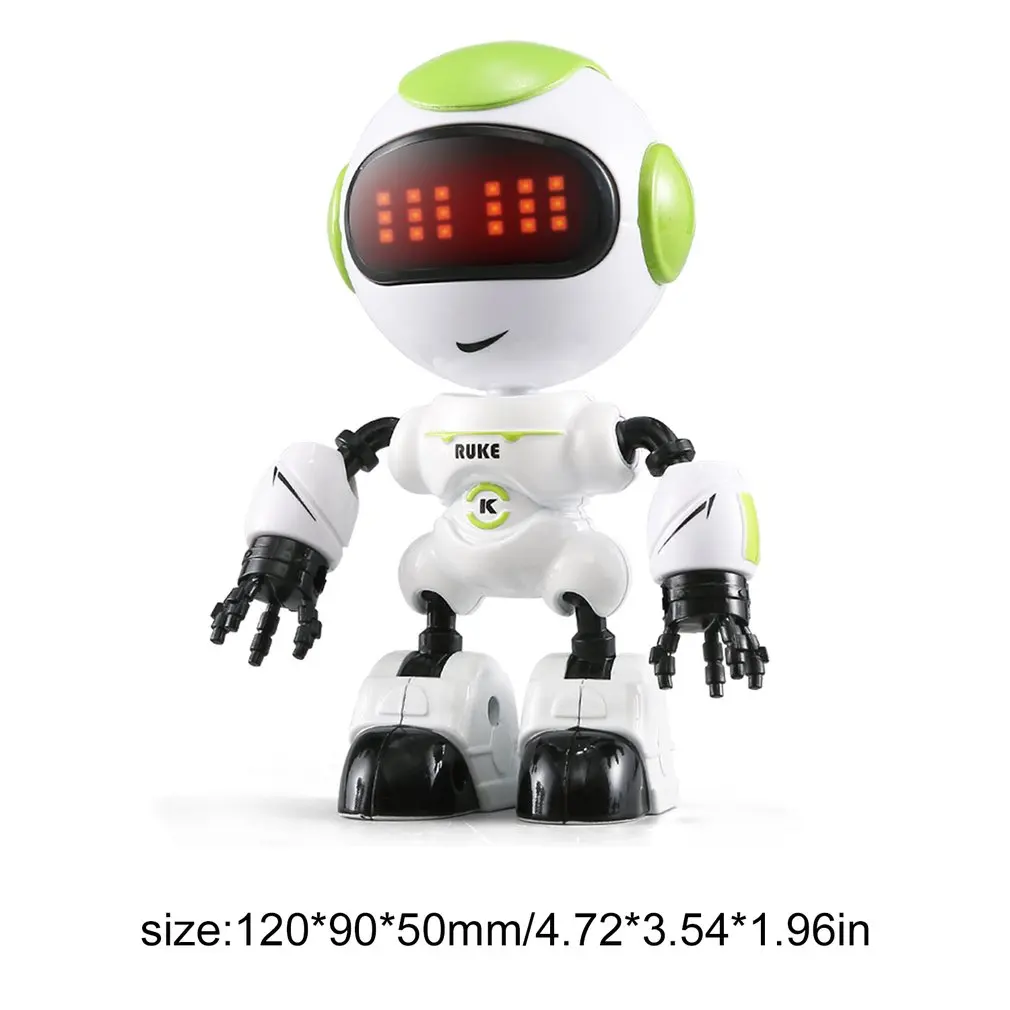 R8/R9 RC JJR/C Робот сенсорный зондирование светодиодный глаз умный голос DIY жесты сплава тела Мини Робот Модель игрушка подарок для детей