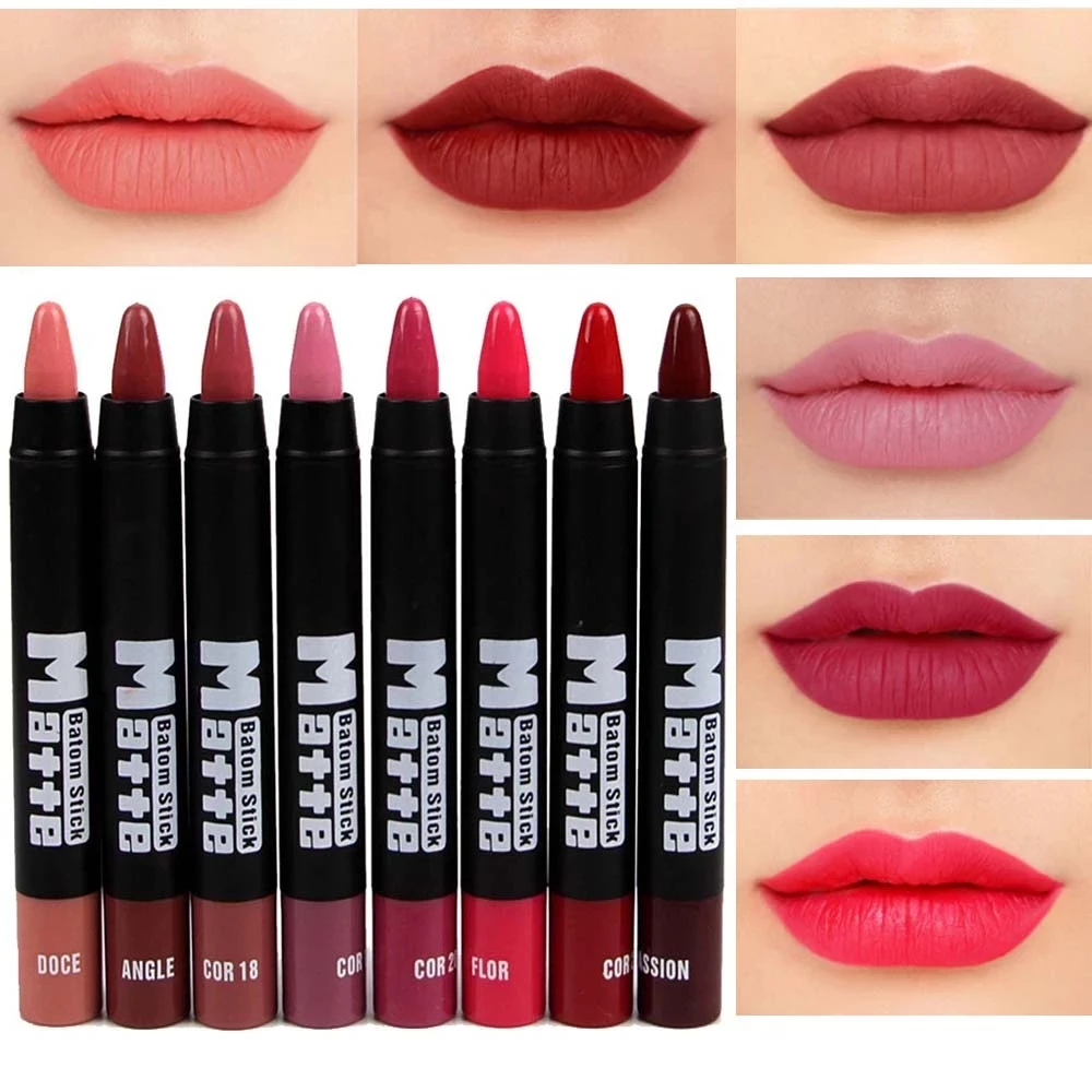 

Miss Rose makeup matte lipstick waterproof long lasting velvet nude batom mate lipstick sexy red rouge lip stick MS064