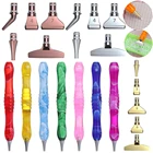 7 шт.компл. вышивка Женская Вышивка крестиком из смолы алмазная живопись ручка точечная ручка многофункциональные сменные насадки для ручек из сплава