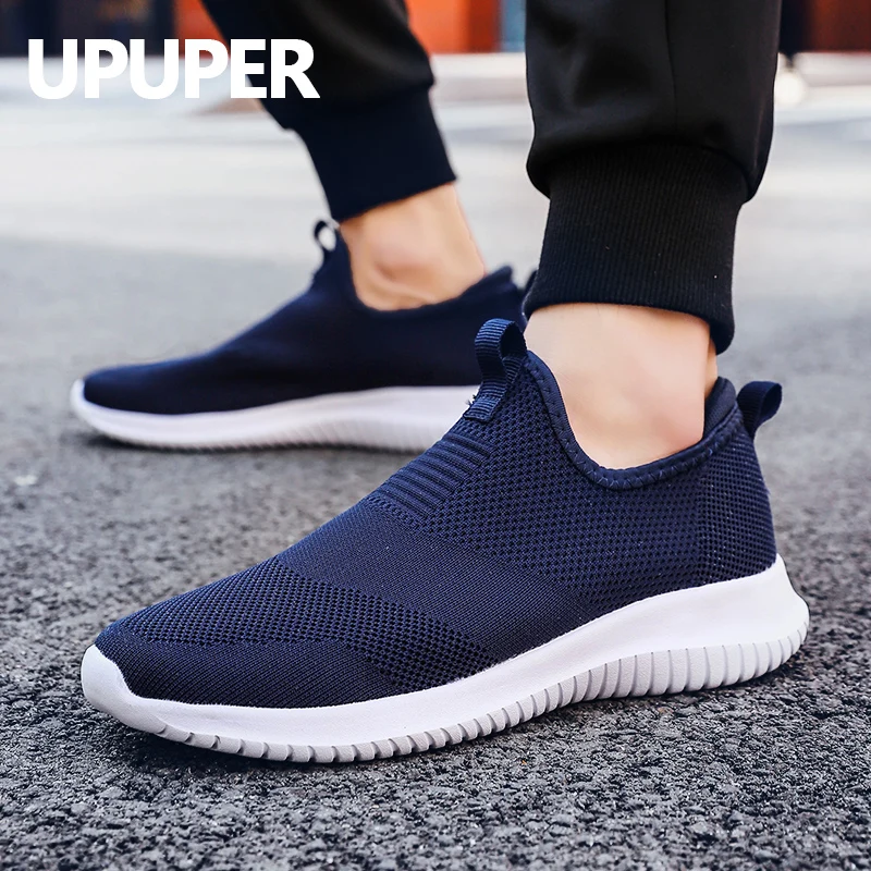 2021 New Summer Men Casual Shoes Lightweight Slip-On Sneakers Breathable Mesh For Walking Footwear Size 36-48 |