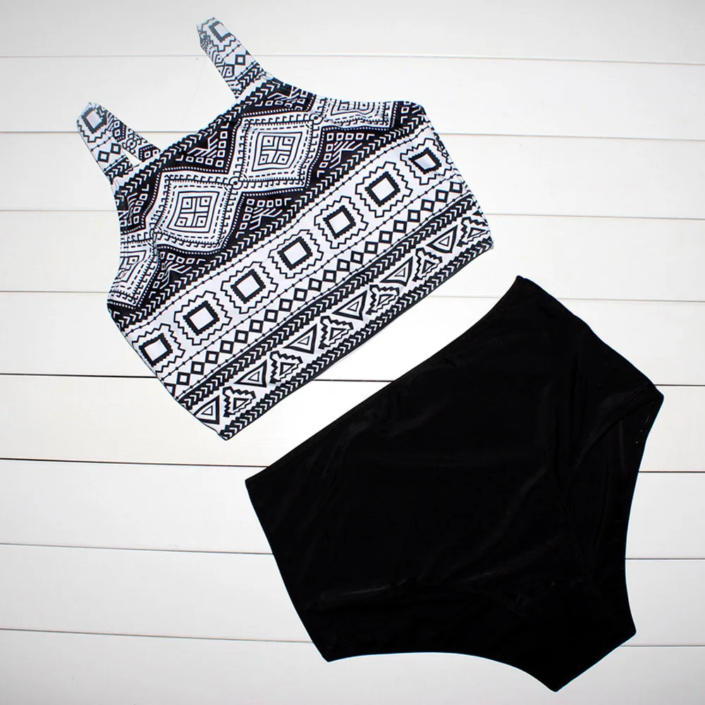 

2019 Fashion Bikini Set Women Tankini Sets With Boy Shorts Ladies Bikini Set Swimwear Push-Up Padded Summer Swimming Suit M805