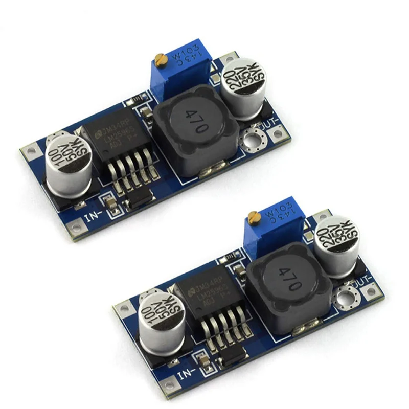 

2PCS LM2596 LM2596S DC-DC Adjustable Step-down Voltage Regulator Power Supply MODULE BOARD 3A Buck Converter