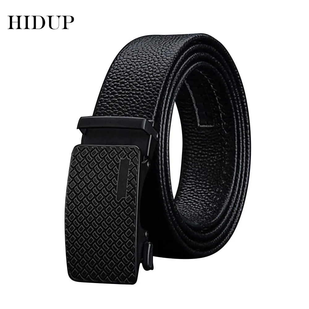 HIDUP New Design Formal Styles Top Quality 1st Layer Cow Cowhide Leather Ratchet Belts 36mm Width Automatic Belt for Men NWJ733