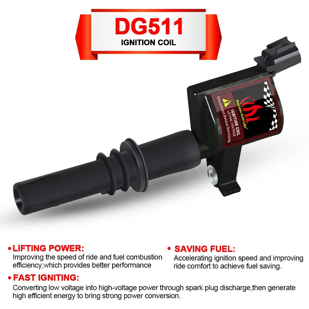 8 упаковок катушек зажигания DG511 2004 2005 2006 2007 2008 для FORD F-150 4.6L 5.4L V8 Triton