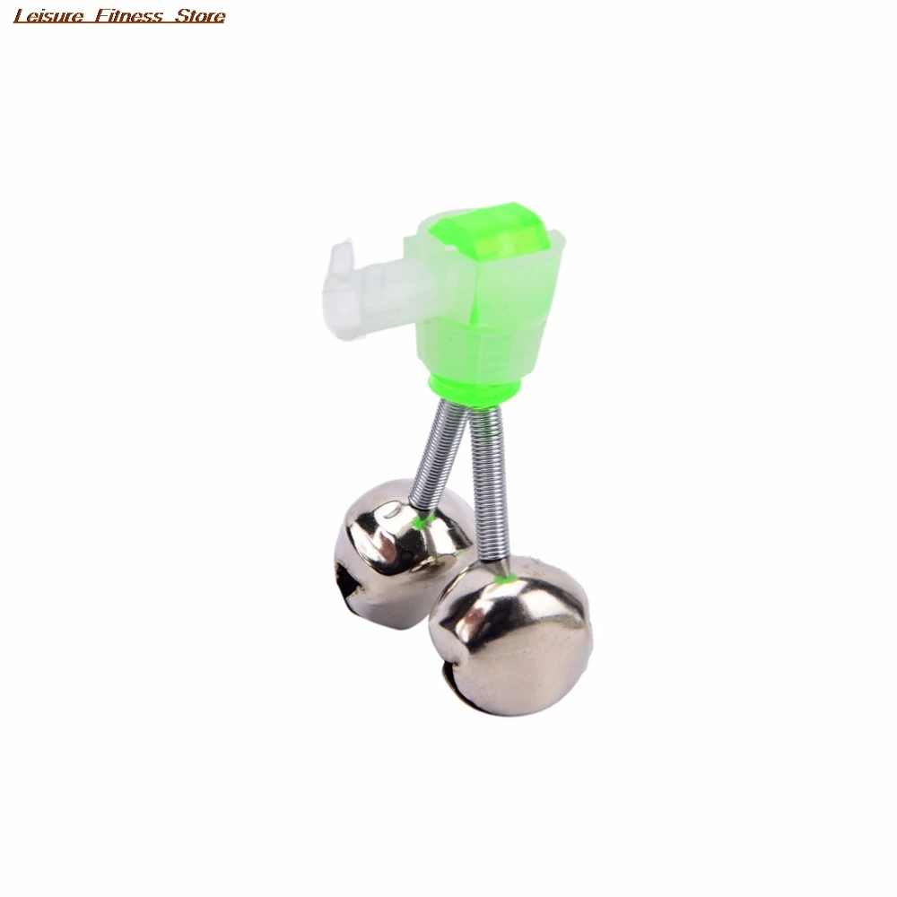 

10 Pcs 84g 5.2cm Night Fishing Rod Clamp Tip Clip Ring Fish Bait Alarm Bells Green Tone Wholesale