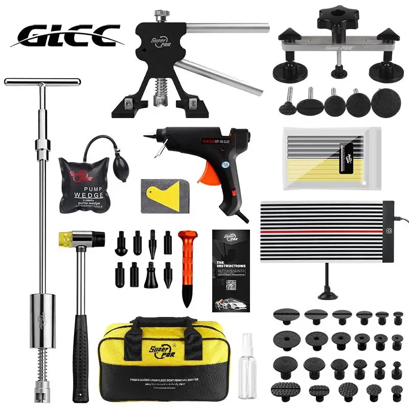 

GLCC Kit PDR Tools Paintless Dent Repair Slide Hammer Bridge Puller Dent Lifter Kit Removal Dent For Car Hand Tool Herramientas