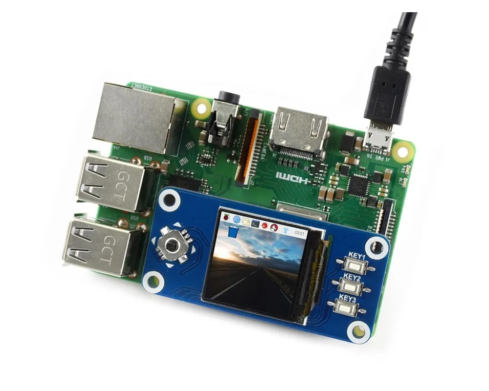 1 3 дюймовый IPS ЖК дисплей для Raspberry Pi 240x240 пикселей интерфейс SPI со встроенным