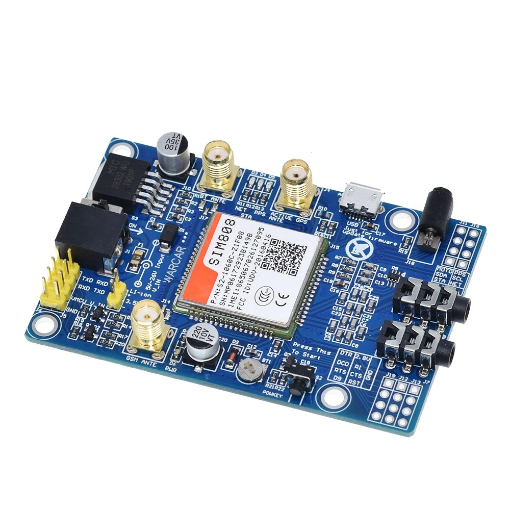 SIM808 вместо SIM908 модуля GSM GPRS GPS макетная плата IPX SMA с антенной доступная для Raspberry Pi