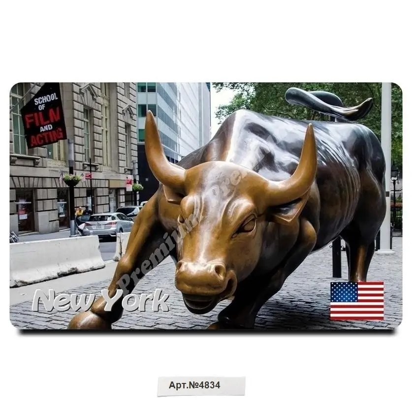 Сувенирный виниловый Магнит Нью-Йорк США (Размер: 54x86 мм). Бесплатная доставка. |