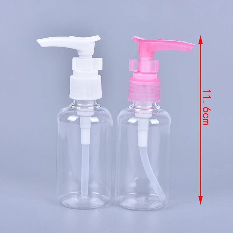 

5PCS 75ml Plastic Press Pump Spray Lotion Bottles Cosmetic Sample Containers