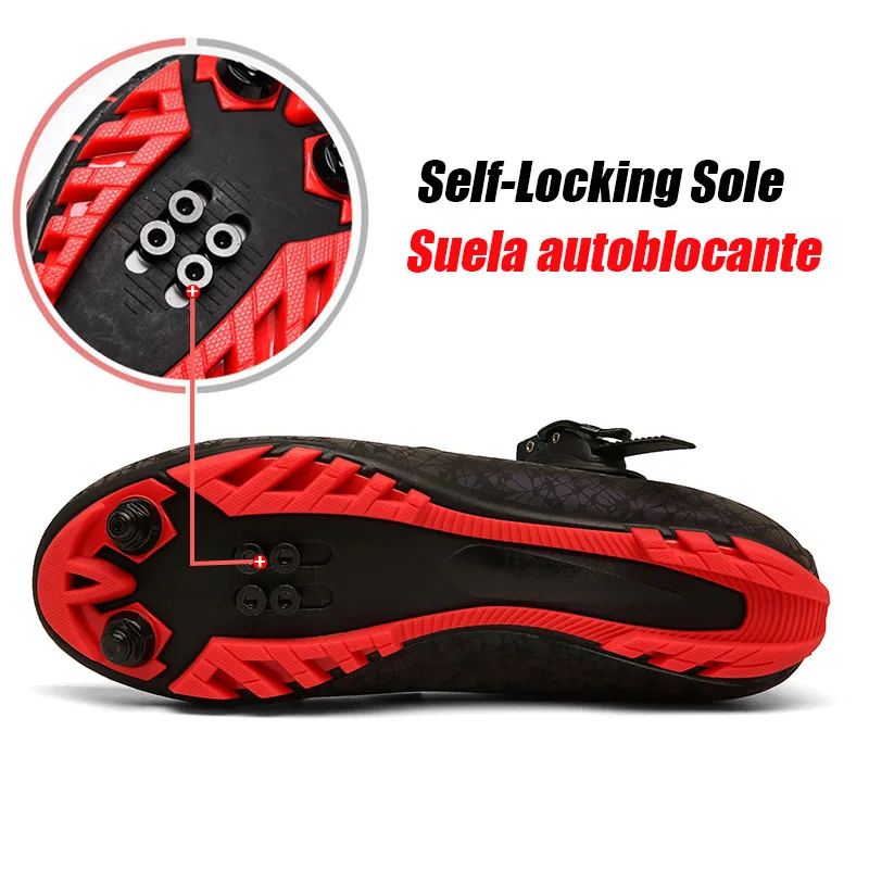 

2020 Luminous MTB Cycling Shoes Men Sneaker Outdoor Nonslip Sport Road Bicycle Shoes Breathable Self-Locking Mountain Bike Shoes