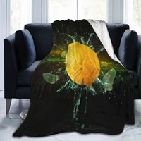 fruit fashion 3d printing comfortable printed flannel sheet bedding soft blanket square picnic soft blanket quick dry