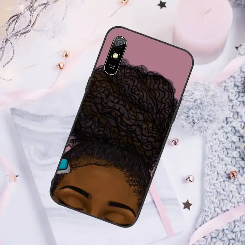 

Black girl Phone Case For Xiaomi Mi Redmi Note 7 8 9 pro 8T 9T 9S 9A 10 Lite pro