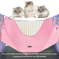 sml pet hamster hammock summer breathable mesh bed for chinchilla samll pets swing toys kitten hommock pet cage accessories