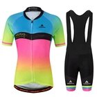 Женская одежда для шоссейного велоспорта, трикотажный комплект с рукавами, велосипедная гоночная одежда, велосипедные шорты