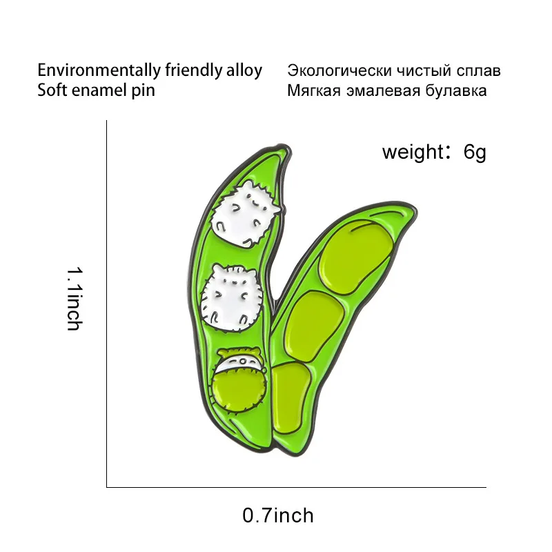 Детская Брошь в виде кота с изображением Ежика | Украшения и аксессуары