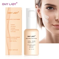omylady multi effect face primer makeup base face primer gel invisible pore light oil free makeup finish foundation cosmetic