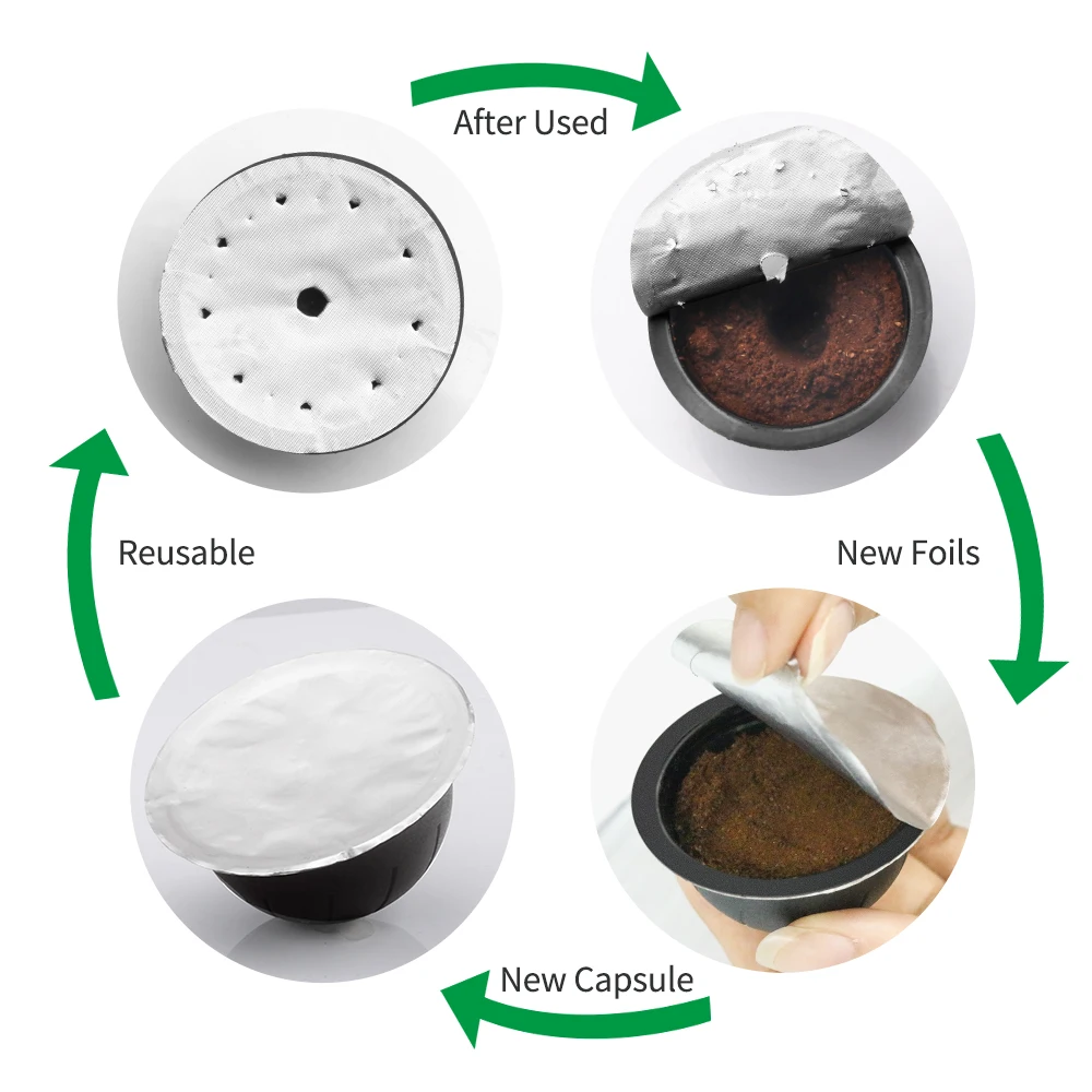 Многоразовые кофейные капсулы icafilas многоразовые Vertuo совместимые с Nespresso Vertuoline GCA1