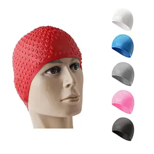 Swimming Cap Unisex Waterproof Silicone Large Ergonomic Swimming Hat slip Resistant Smooth Design for Adults Long Hair