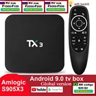 H.265 8K HDR 2,4G5 ГГц двойной Wifi BT 4,2 Google Youtube Смарт медиаплеер Amlogic S905X3 Android 9,0 ТВ-приставка Tanix TX3