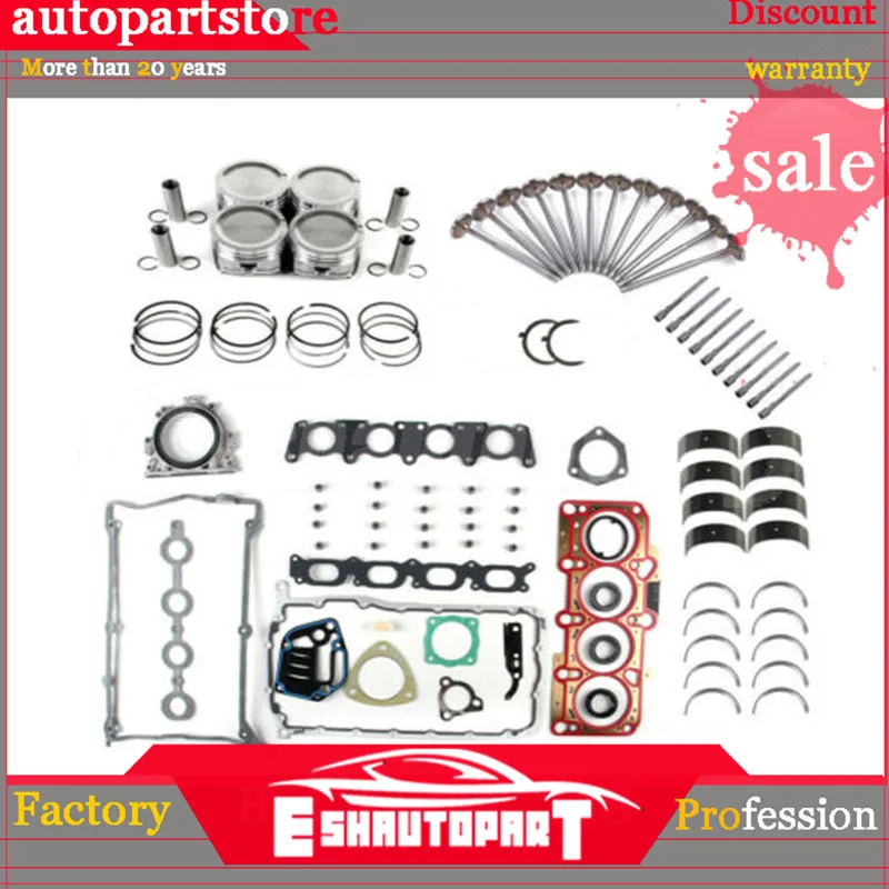 

06B107065N Red Package STD Piston & Without Piston Ring Fit For VW Jetta Bora Golf MK4 Passat 01-05 A3 A4 TT Octavia Superb 1.8T