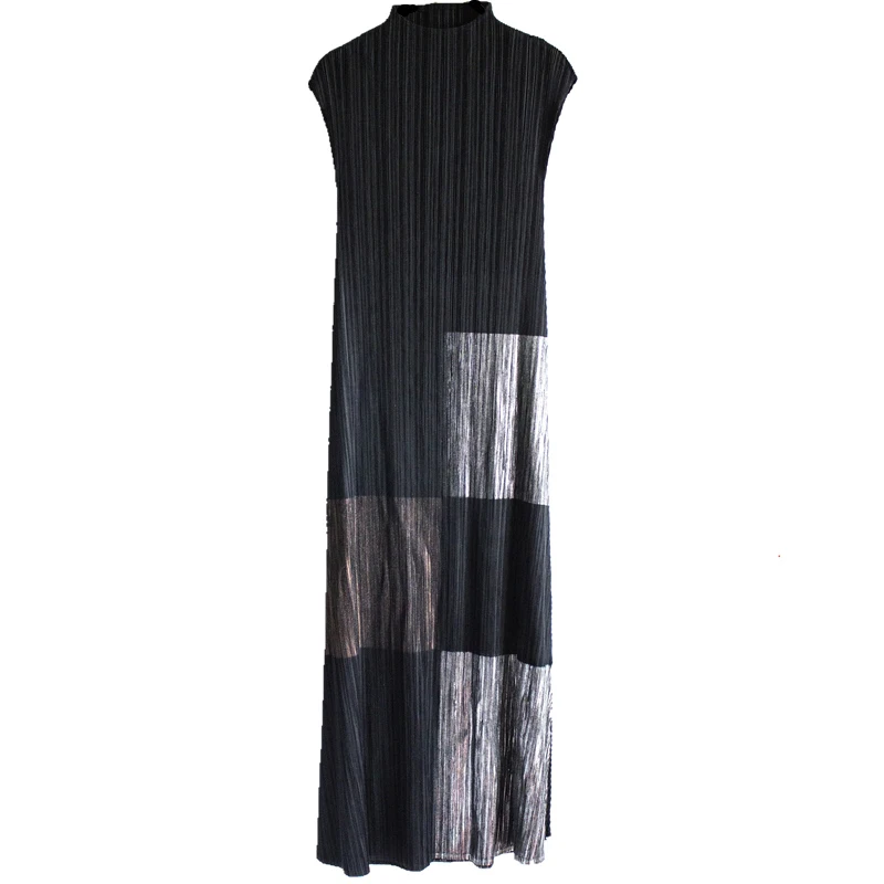 

LANMREM NEW Women Dress Short Sleeve Stand Collar Pleated Series Temperament Loose Fit Fashion Tide Summer 2021 2P2231