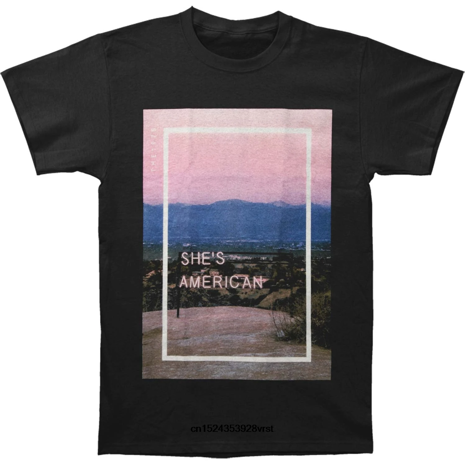 

Funny men t shirt novelty tshirt women 1975 She's American T-shirt