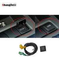 car usb aux switch cable harness audio adapter rcd510 rns315 for vw golf 6 mk6 passat b6 b7 for jetta 5 mk5 cc