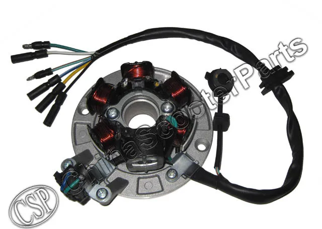 

Магнитный статор, 6 полюсная катушка, 6 проводов, Lifan 1P55FMJ 140CC xbikes Kaya Apollo 140CC, запчасти для грязевого питбайка