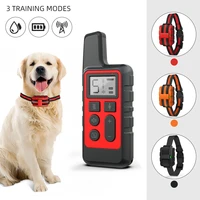 electric dog training collar waterproof rechargeable pet remote control 500m device shock sound collar for all size dogs 40off