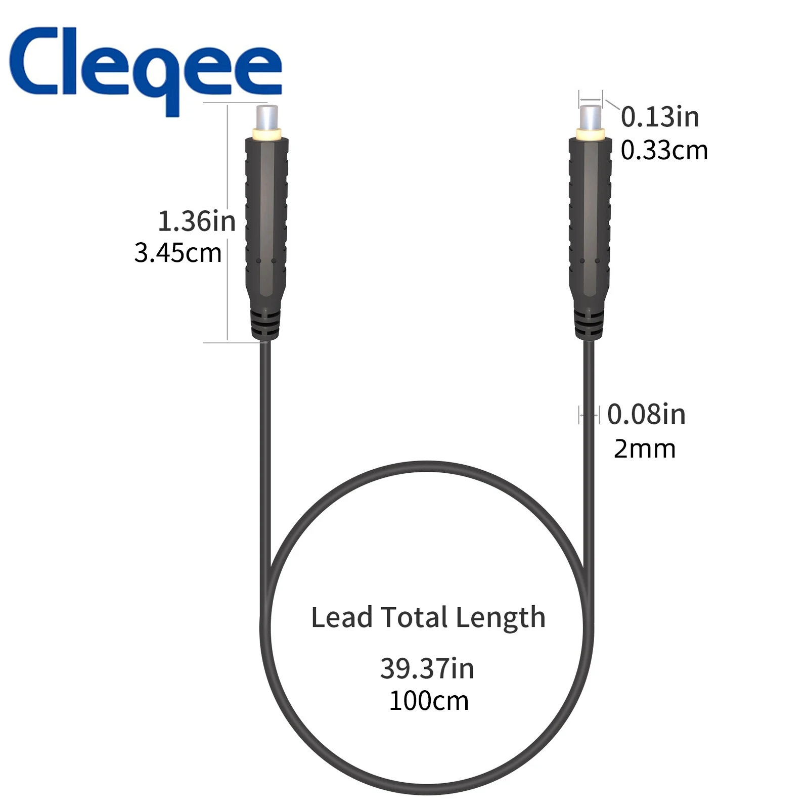 Cleqee 1PC Magnetic Test Leads 30VAC 5A | Low Voltage Jumper Silicone Cable 1M - Black T10005.2 Инструменты