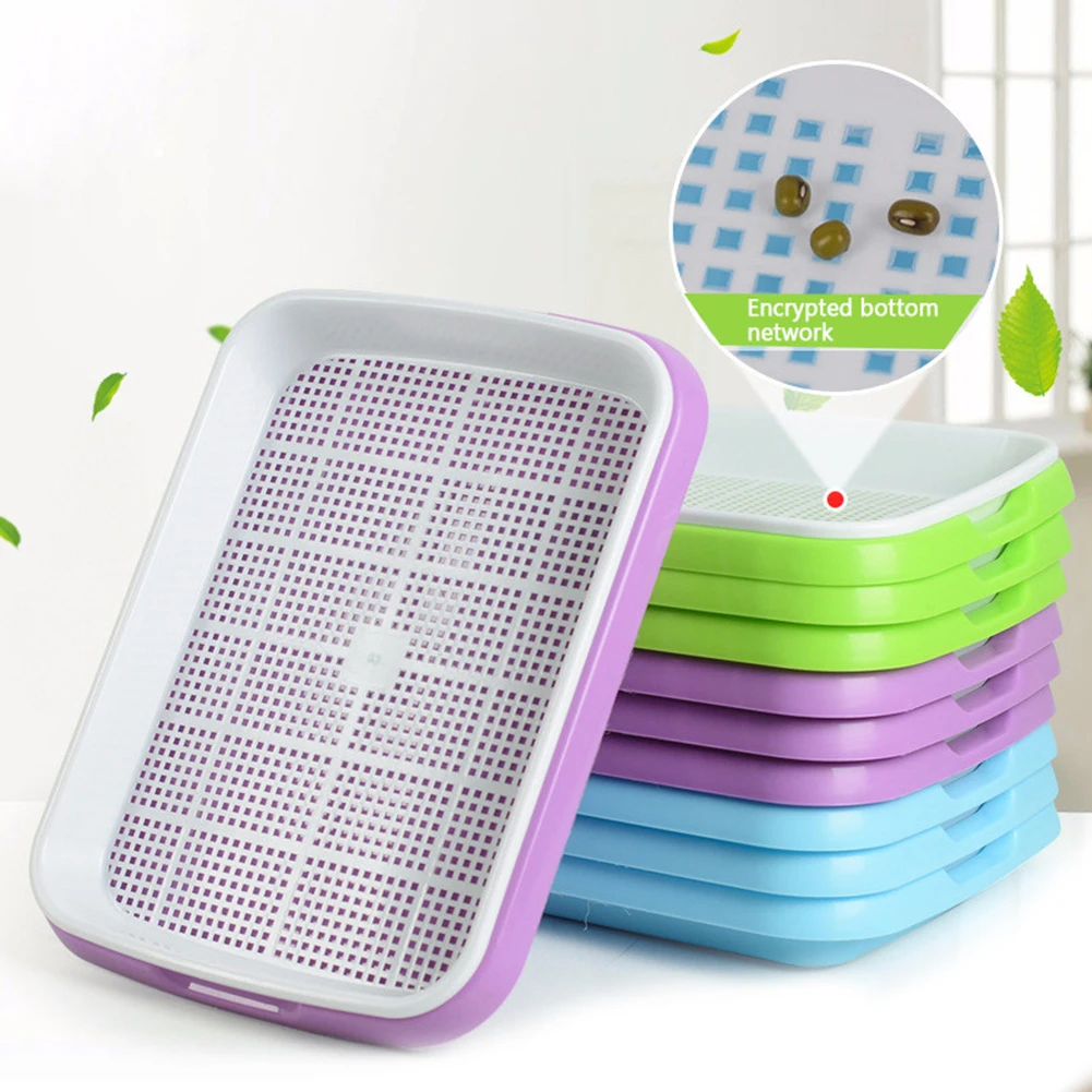 Поднос для семян без почвы большая емкость вспенивающая трава коробка