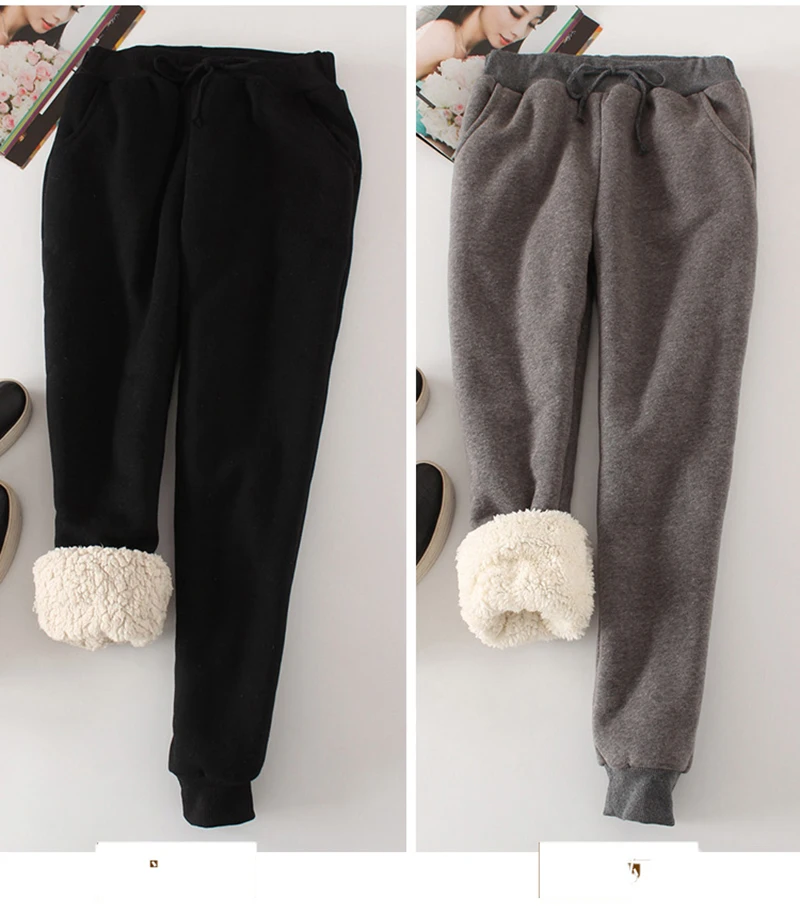 Женские шаровары повседневные свободные кашемировые однотонные с карманами