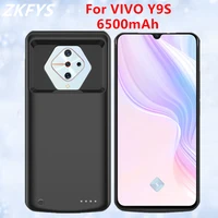 external battery charging cover for vivo y9s power bank case 6500mah silicone battery cases portable charger powerbank cover